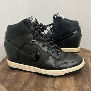 NIKE DUNK SKY HI Hidden Wedge - Black 7.5